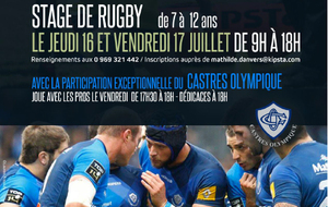 Info Comité : Stage de rugby